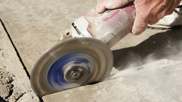 can i cut concrete with an angle grinder