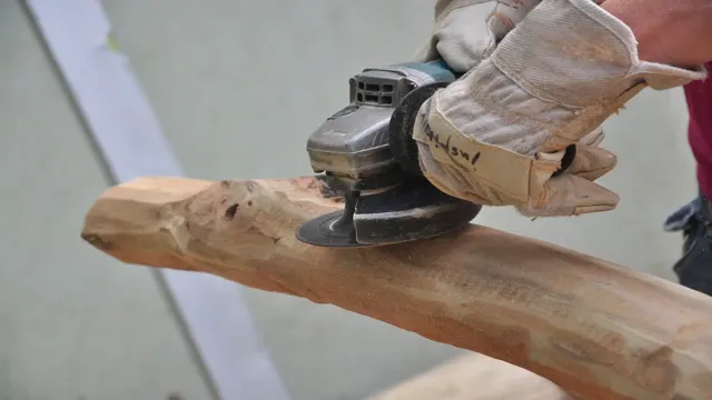 can i cut wood with an angle grinder