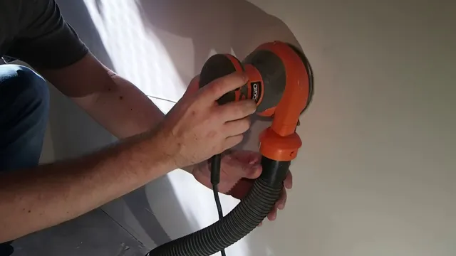 can i sand drywall with orbital sander