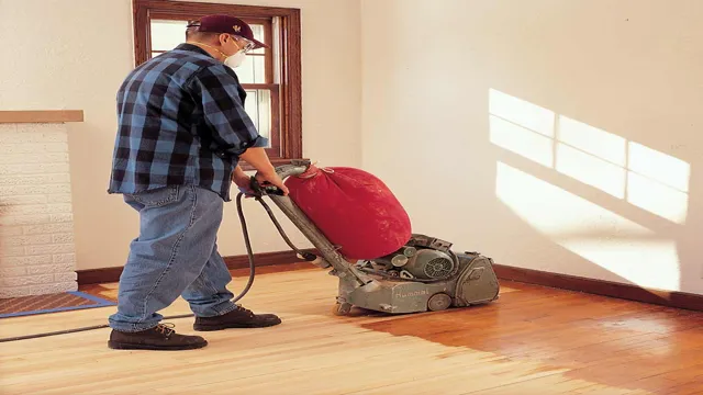 can i use an orbital sander on hardwood floors