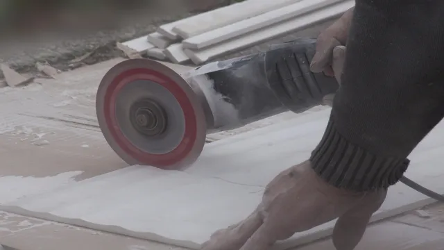 can i use angle grinder to cut tile