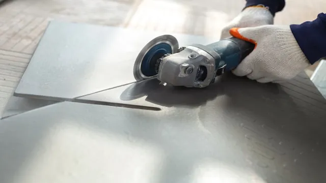 can i use angle grinder to cut tile