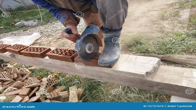 can you cut bricks with an angle grinder