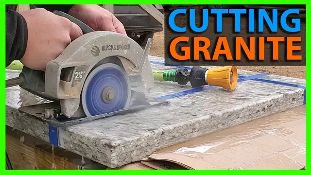 can you cut granite with an angle grinder