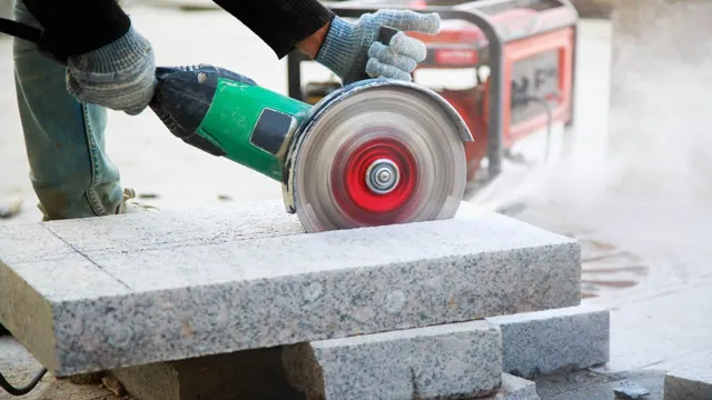 can you cut granite with an angle grinder