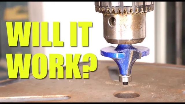 can you put a router bit in a drill press