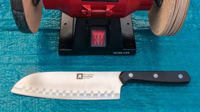 can you sharpen knives with a bench grinder