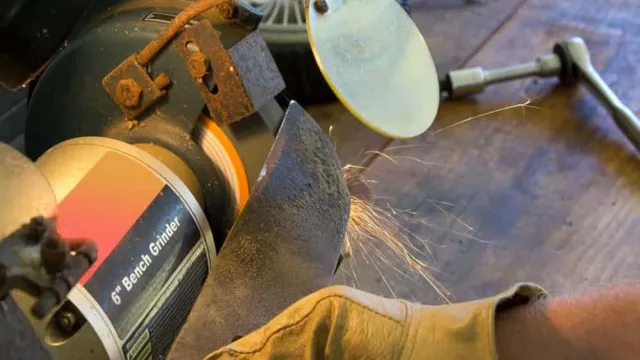 can you sharpen lawn mower blades with angle grinder