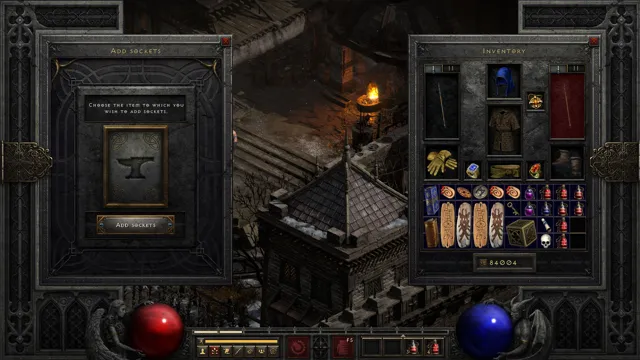 can you socket set items in diablo 2