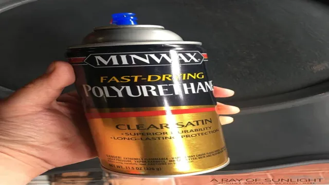 can you spray minwax polyurethane