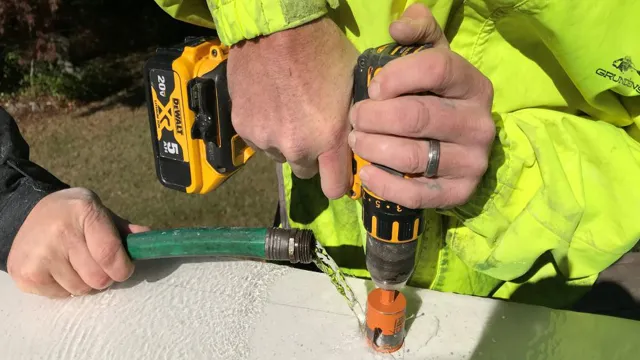 can you use a cordless drill while standing in water