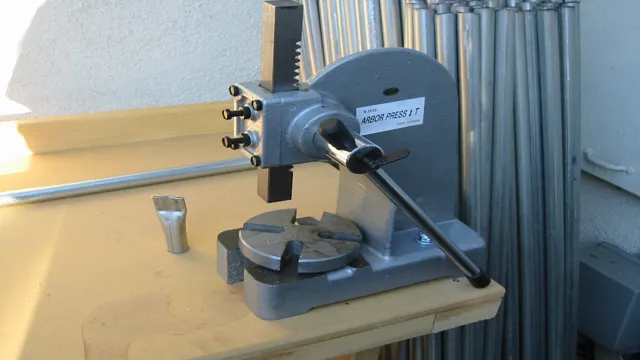 can you use a drill press as an arbor press