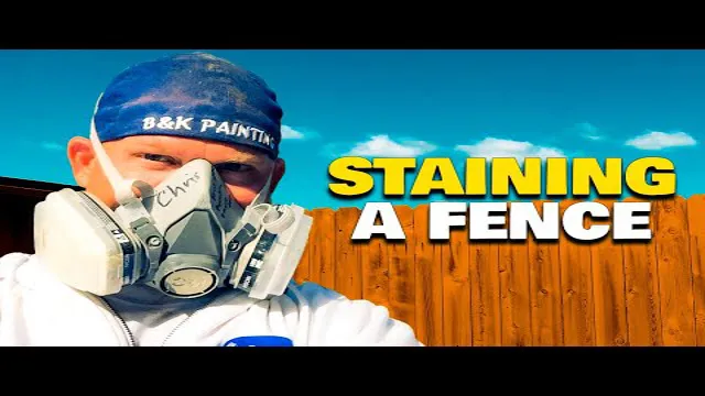 can you use a paint sprayer to stain a fence