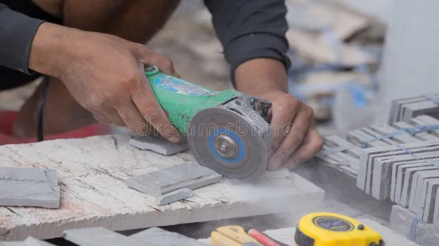 can you use an angle grinder to cut stone