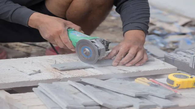 can you use an angle grinder to cut stone