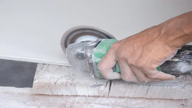 can you use an angle grinder to cut tiles