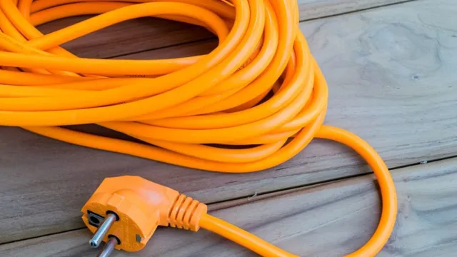 can you use an extension cord with an air compressor