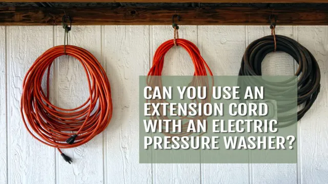 can you use an extension cord with an air compressor