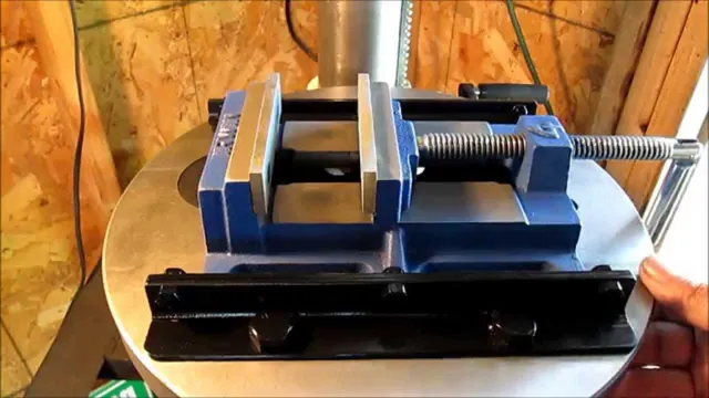 how do you mount drill press vise