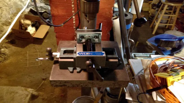 how do you mount drill press vise