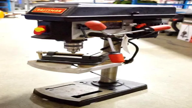 how does a craftsman drill press work