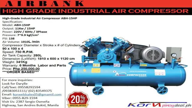 how much air compressor in philippines