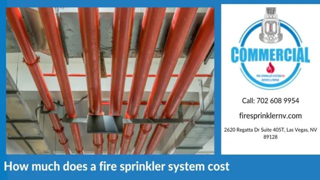 how much does a fire sprinkler system cost