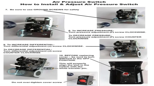 how to adjust air pressure switch on air compressor