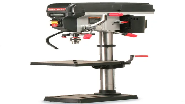 how to adjust bed on craftsman bench drill press