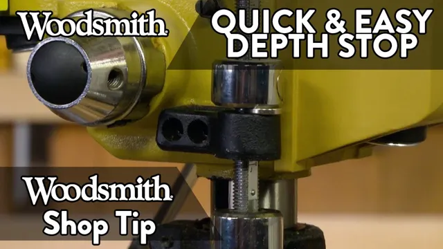 how to adjust depth stop on drill press