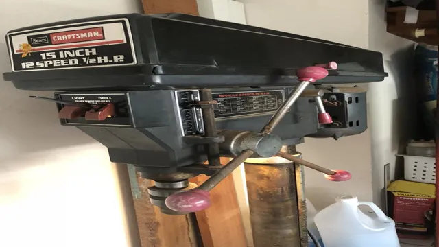 how to adjust speed on craftsman drill press