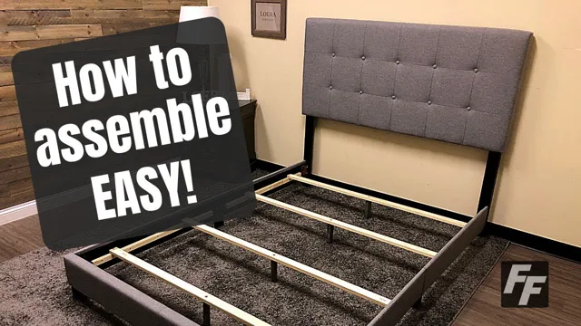 how to assemble a bed frame with clamps