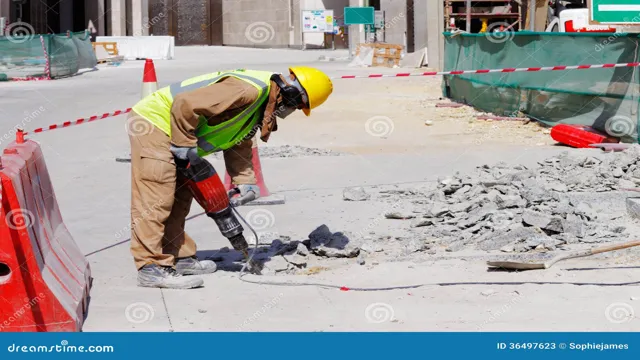 how to break concrete with a jackhammer