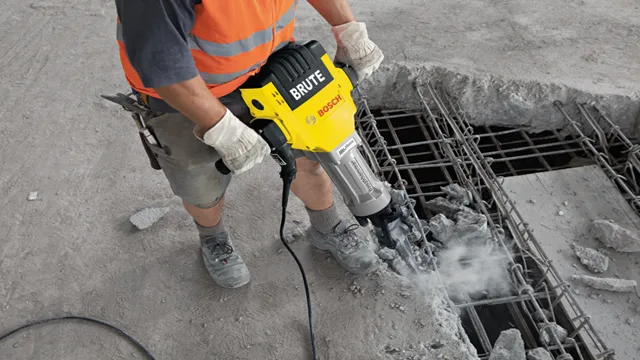 how to break concrete with hammer drill