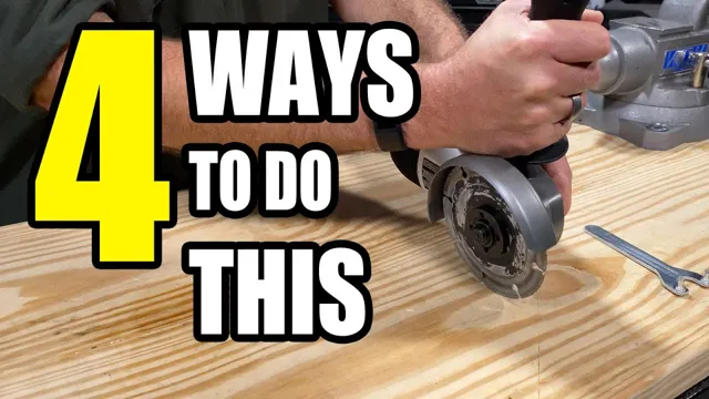 how to change angle grinder wheel
