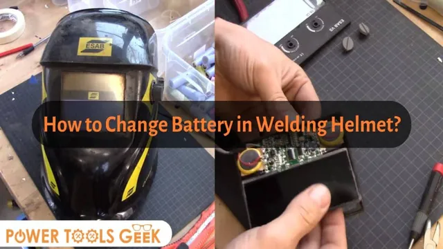 how to change battery in miller welding helmet