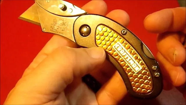 how to change blade in craftsman folding utility knife