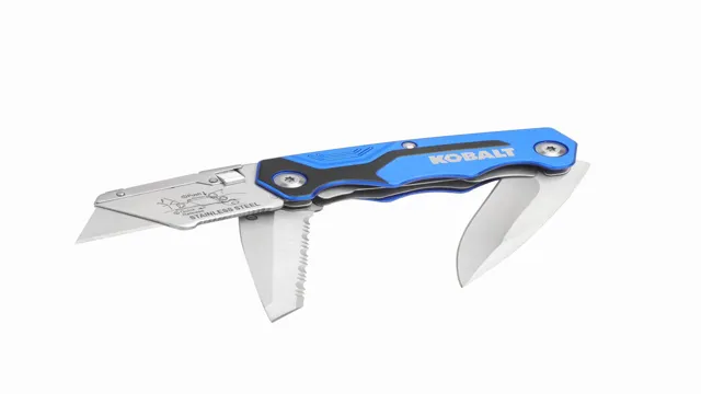 how to change blade in kobalt utility knife