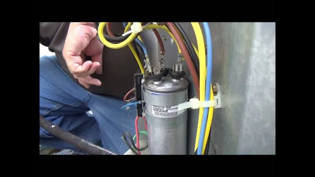 how to change capacitor on air compressor