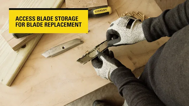 how to change the blade on a stanley utility knife