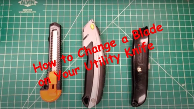 how to change the blade on a utility knife