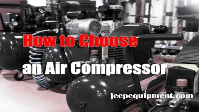 how to choose a air compressor