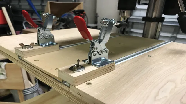 how to clamp small boards drill press