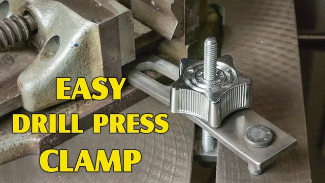 how to clamp small boards drill press