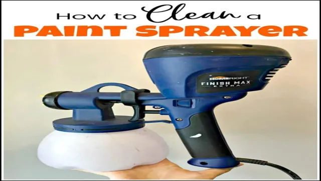 how to clean stain out of paint sprayer