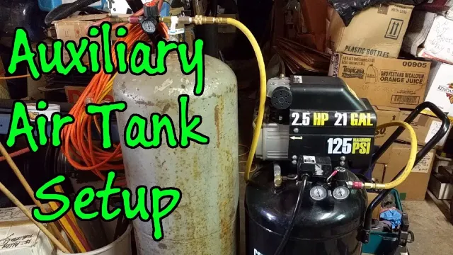 how to connect extra tank to air compressor