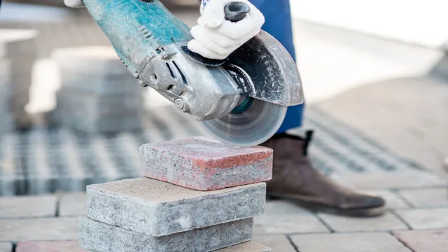 how to cut a paving slab without an angle grinder