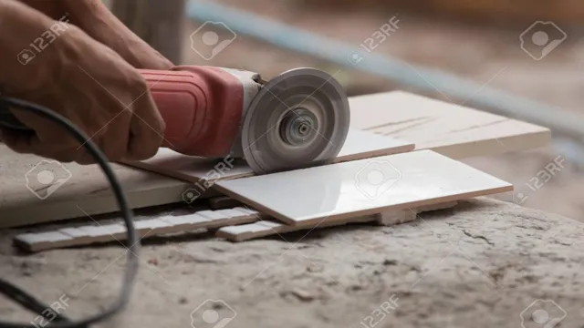 how to cut ceramic tiles with an angle grinder