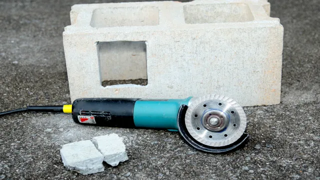 how to cut cinder block with angle grinder