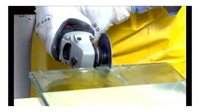 how to cut glass with angle grinder